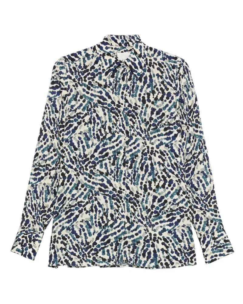 XACUS Hemd mit Print - Blau Blau