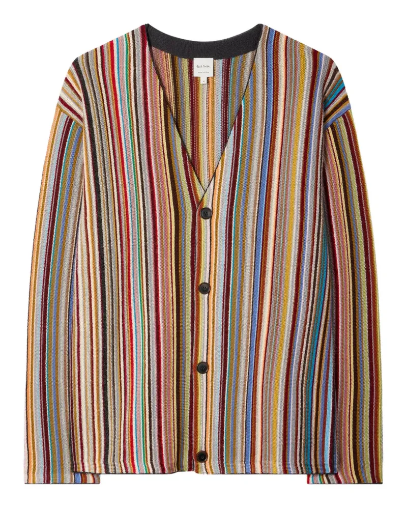 Paul Smith striped V-neck cardigan - Blau Blau
