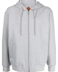 MCM Essential Hoodie mit Logo-Stickerei Grau