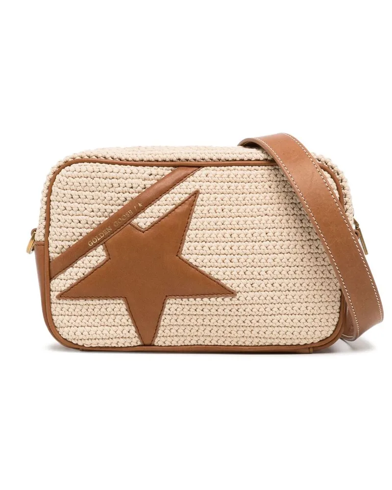 Golden Goose Umhängetasche mit Stern-Patch - Braun Braun