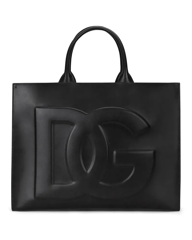 Dolce & Gabbana Große DG Daily Handtasche - Schwarz Schwarz
