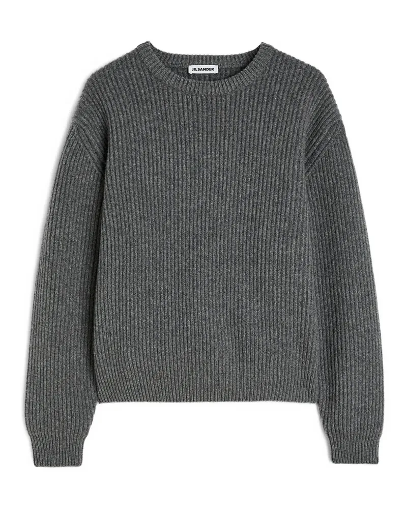 Jil Sander Gerippter Pullover - Grau Grau
