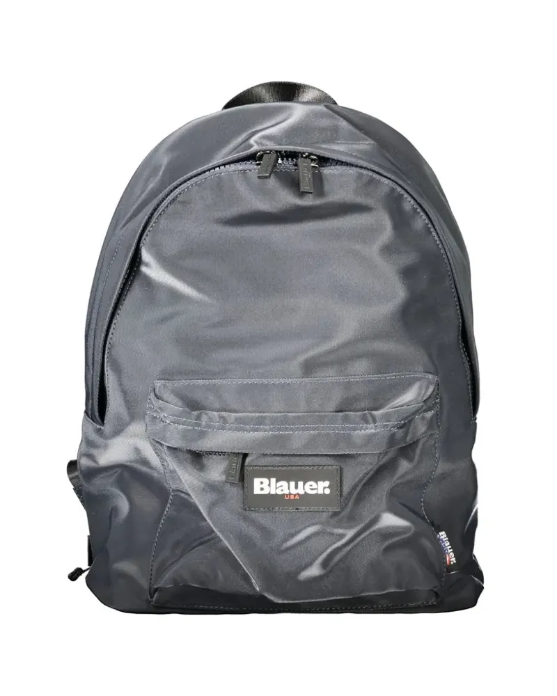 Blauer logo-patch backpack - Grau Grau