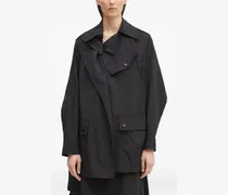 Trenchcoat mit Gürtel - Schwarz