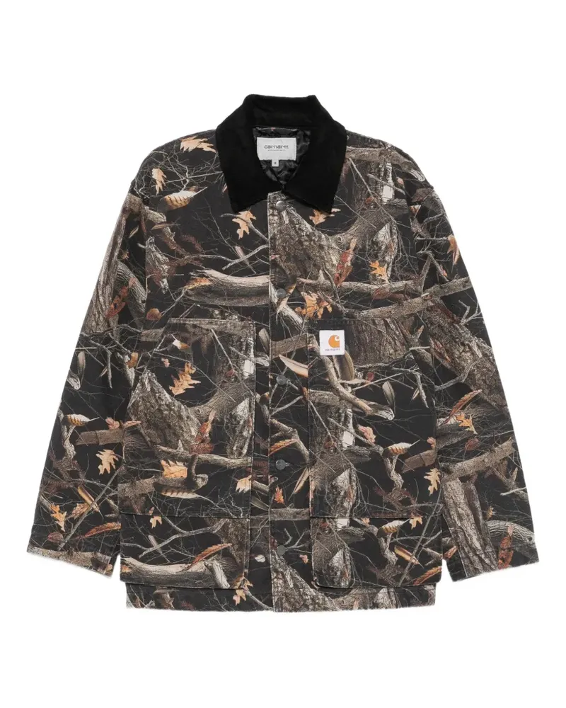 Carhartt WIP Lander Jacke mit Camouflage-Print - Schwarz Schwarz