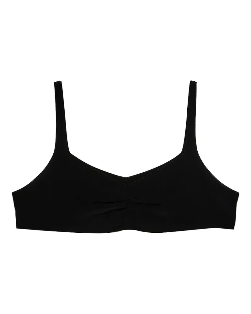 Prada crepe de chine top - Schwarz Schwarz