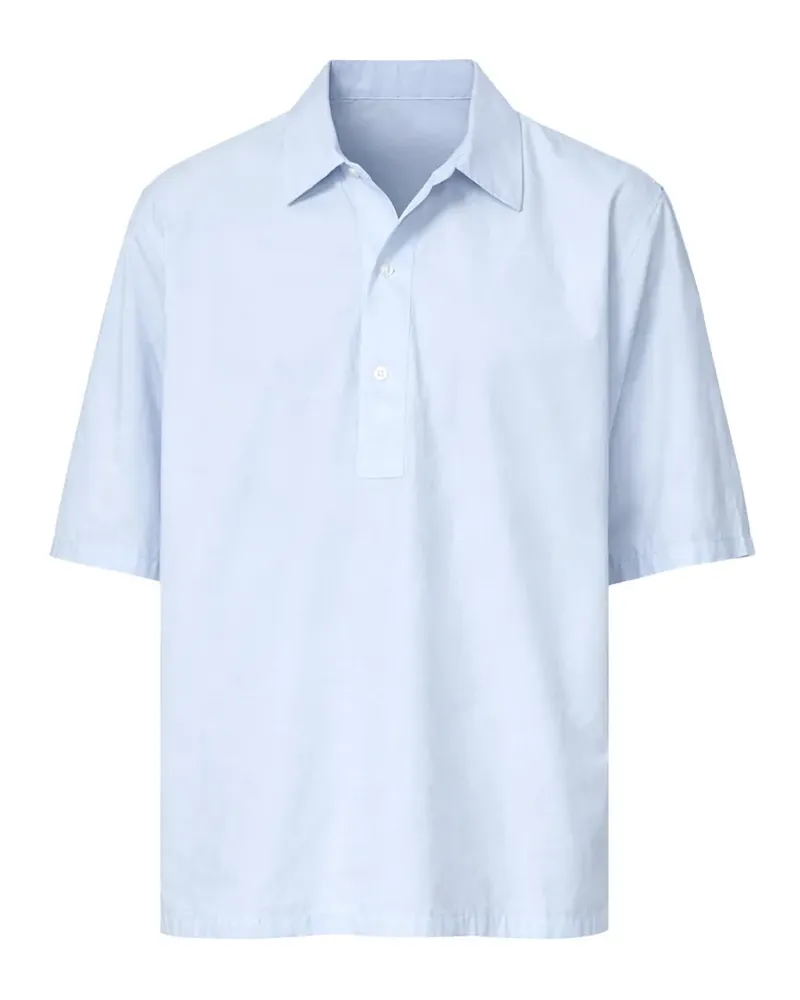 Officine Generale Poloshirt mit kurzen Ärmeln - Blau Blau