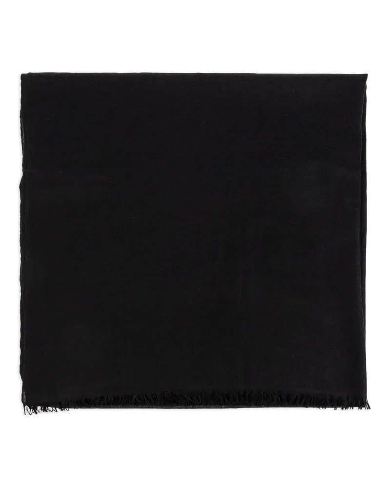 Isabel Marant Kaschmirschal mit ausgefransten Kanten - Schwarz Schwarz