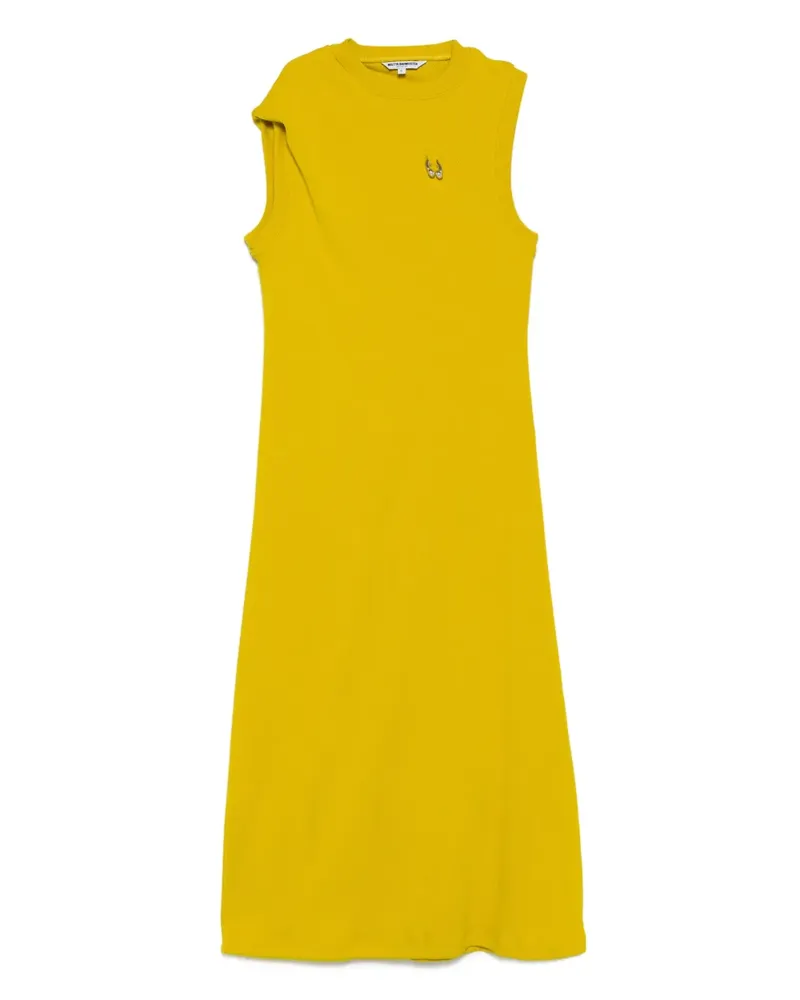 Melitta Baumeister Midikleid mit Piercing - Gelb Gelb