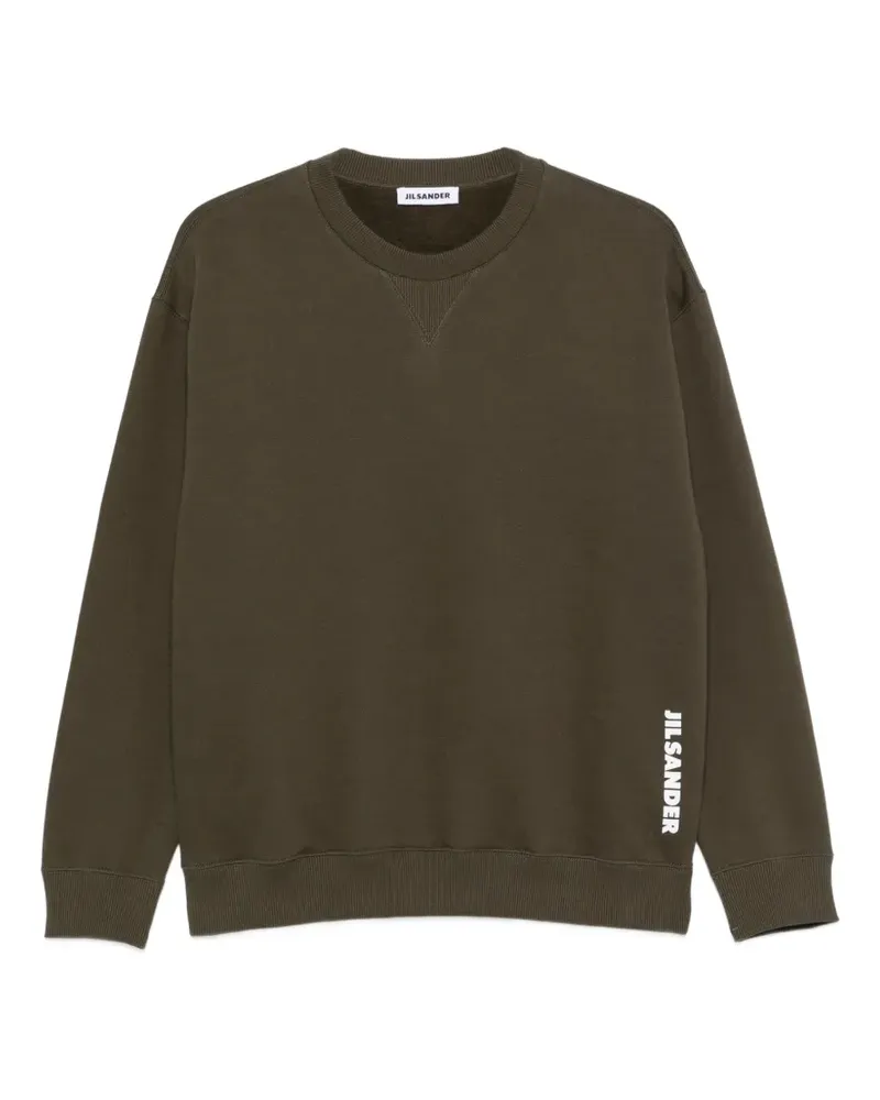 Jil Sander Pullover mit Logo-Print - Grün Grün