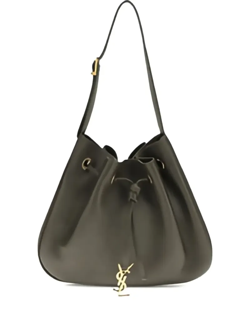 Saint Laurent Beuteltasche aus Leder - Schwarz Schwarz