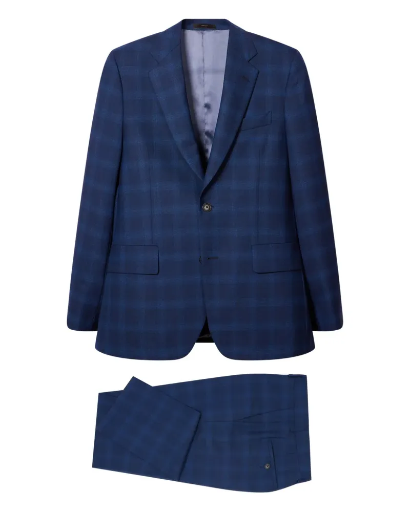 Paul Smith Karierter The Brierley Anzug - Blau Blau