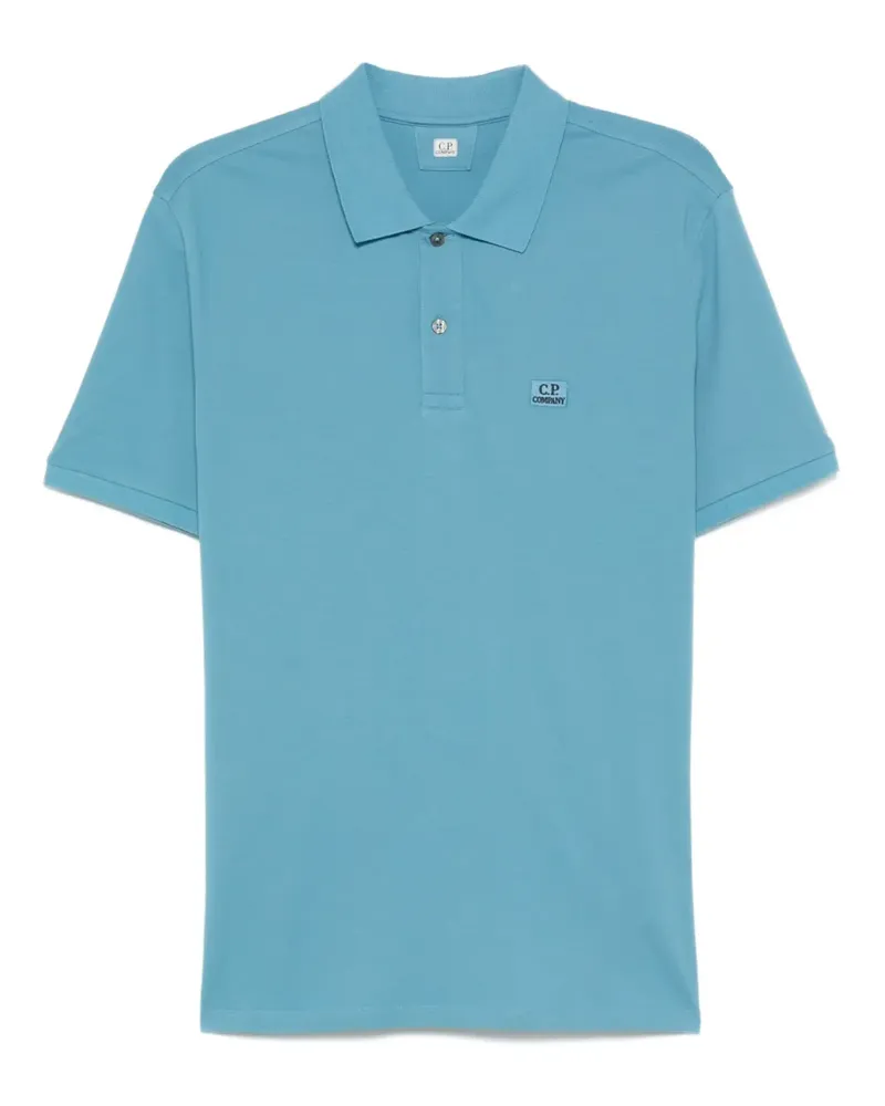 C.P. Company Poloshirt mit kleinem Logo - Blau Blau