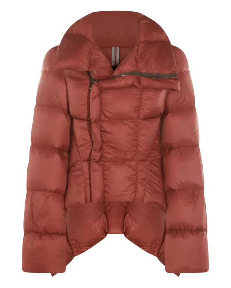 Rick Owens Asymmetrische Naska Steppjacke - Braun Braun