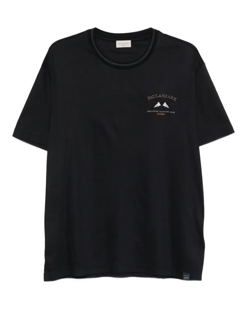 Paul & Shark T-Shirt mit Logo-Detail - Blau Blau
