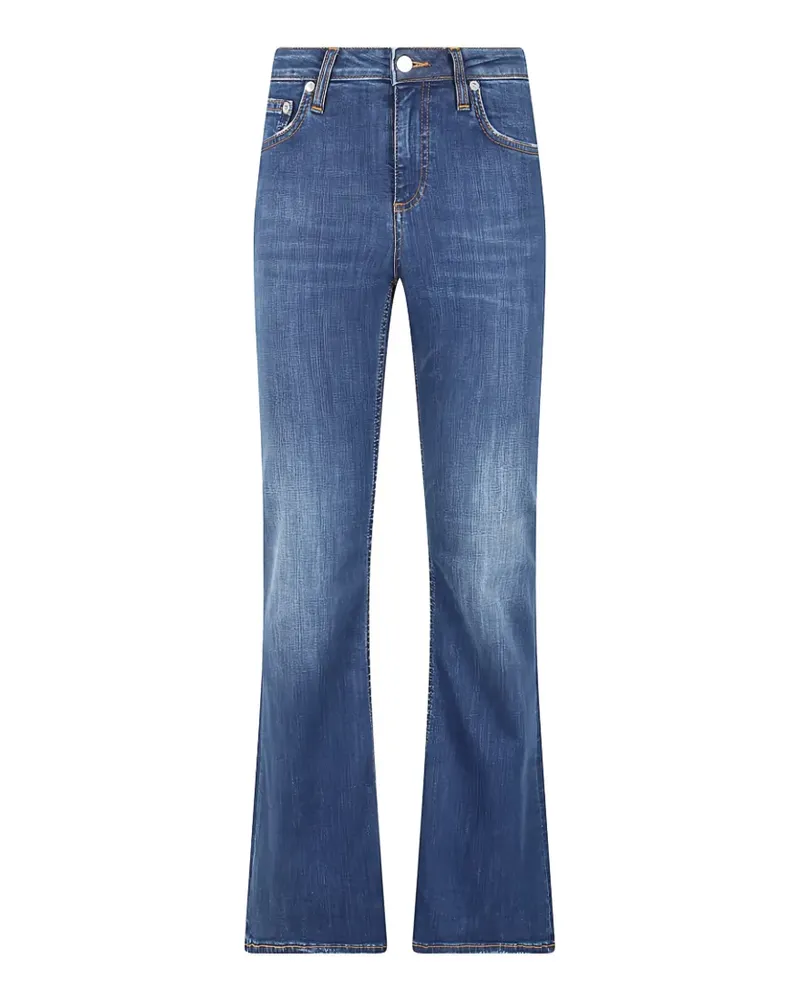 Roy Roger's whiskering-effect jeans - Blau Blau