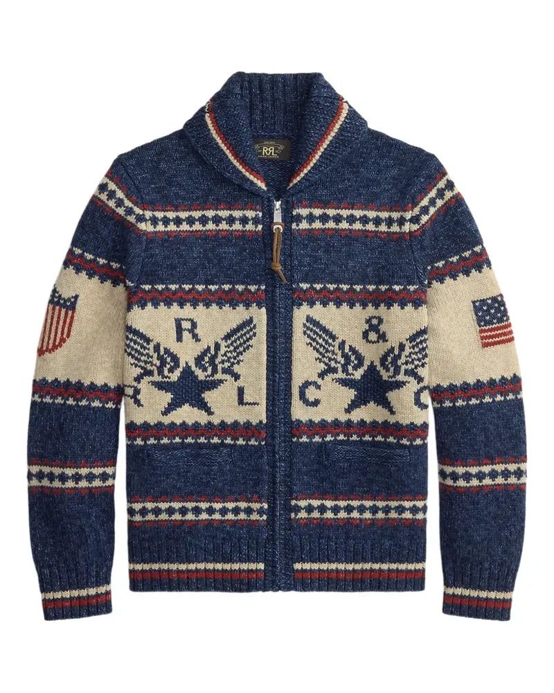 Ralph Lauren Cardigan mit Reißverschluss - Blau Blau