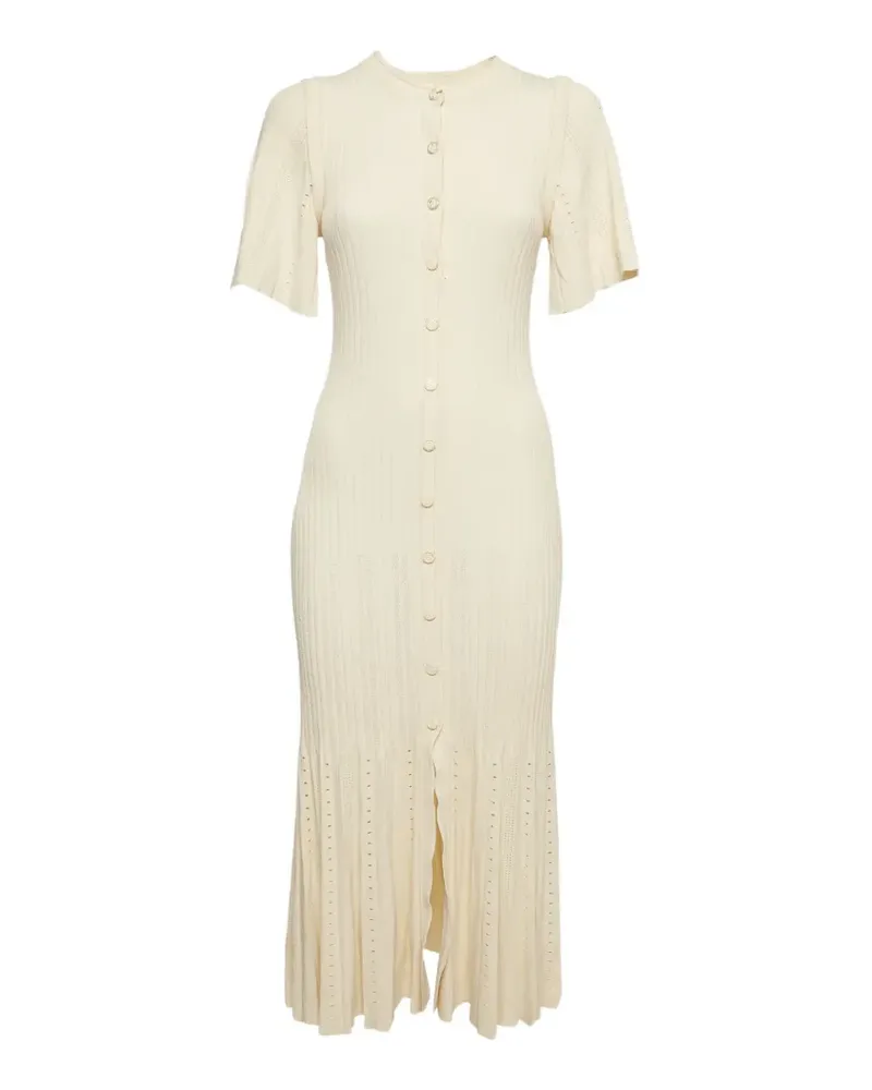 Sandro Kleid im Pointelle-Design - Nude Nude