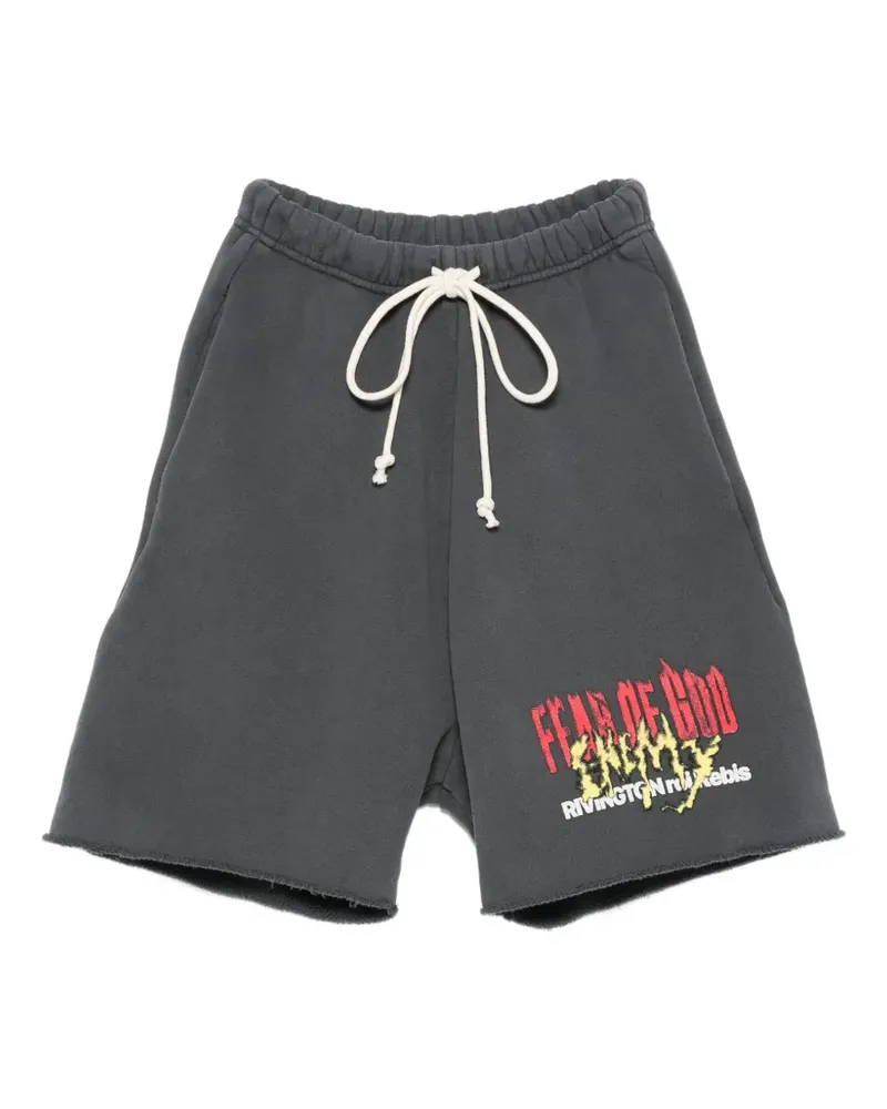 RRR123 x Fear of God Look It The Enemy Shorts - Schwarz Schwarz