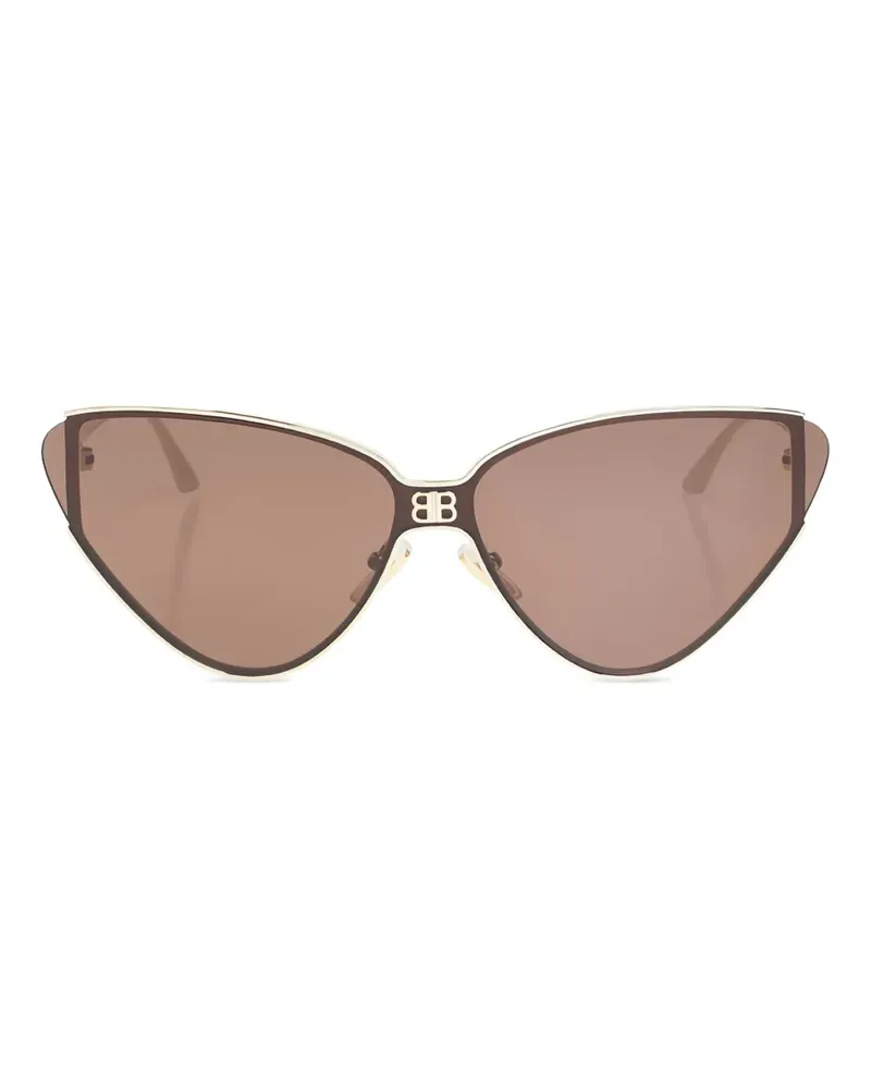 Balenciaga Sonnenbrille mit Cat-Eye-Gestell - Gold Gold