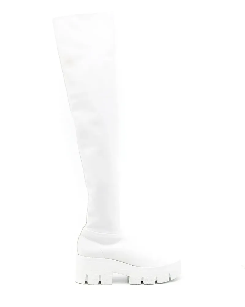 Gloria Coelho Kniehohe Stiefel - Weiß Weiß
