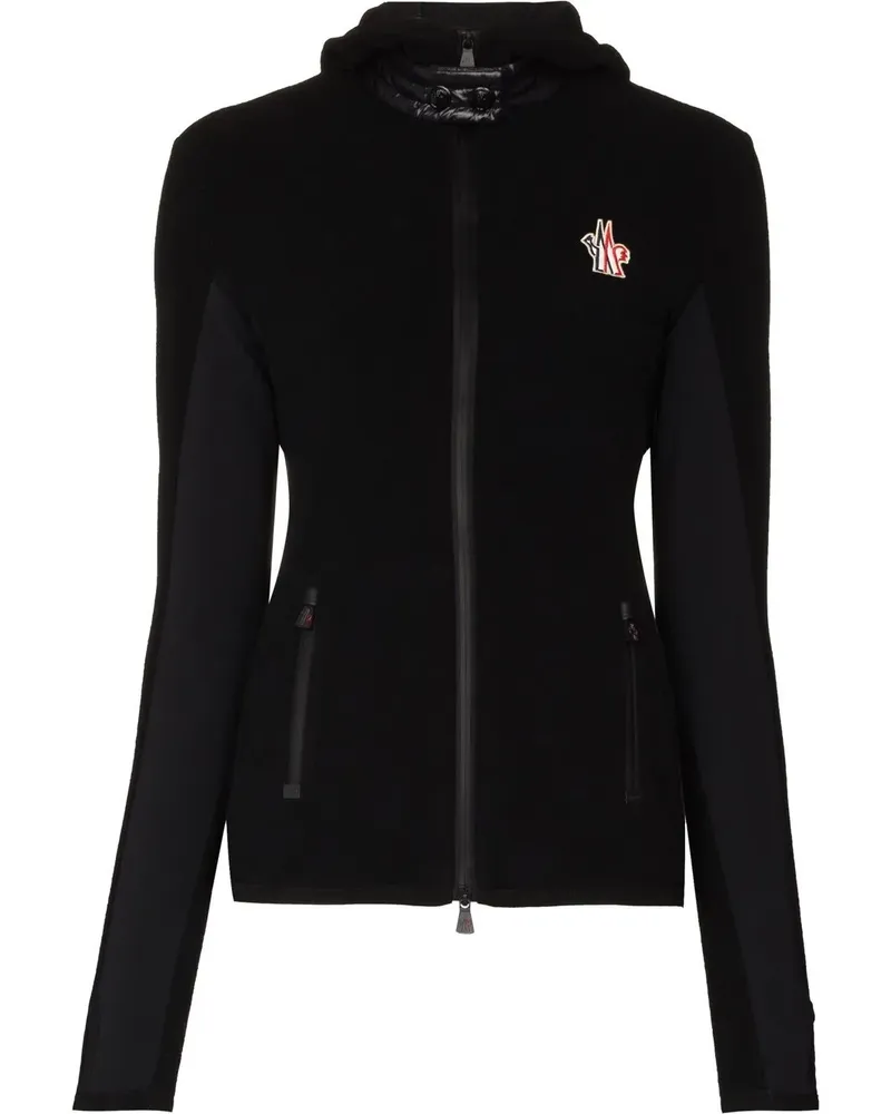 Moncler Gestrickter Cardigan - Schwarz Schwarz