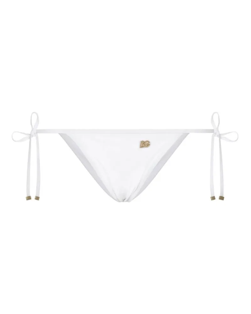 Dolce & Gabbana Bikinihöschen mit Schnürung - Weiß Weiß