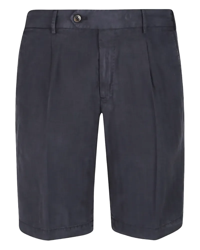 PT TORINO Chino-Shorts mit Bundfalten - Blau Blau