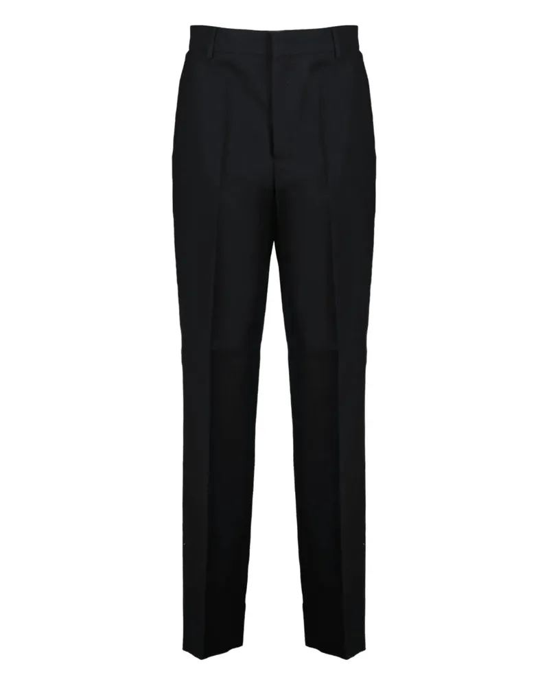 Moschino logo-trim trousers - Schwarz Schwarz