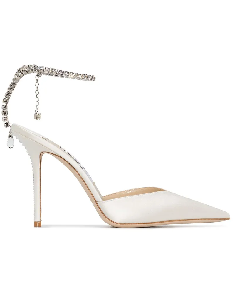 Jimmy Choo Saeda Pumps 100mm - Weiß Weiß