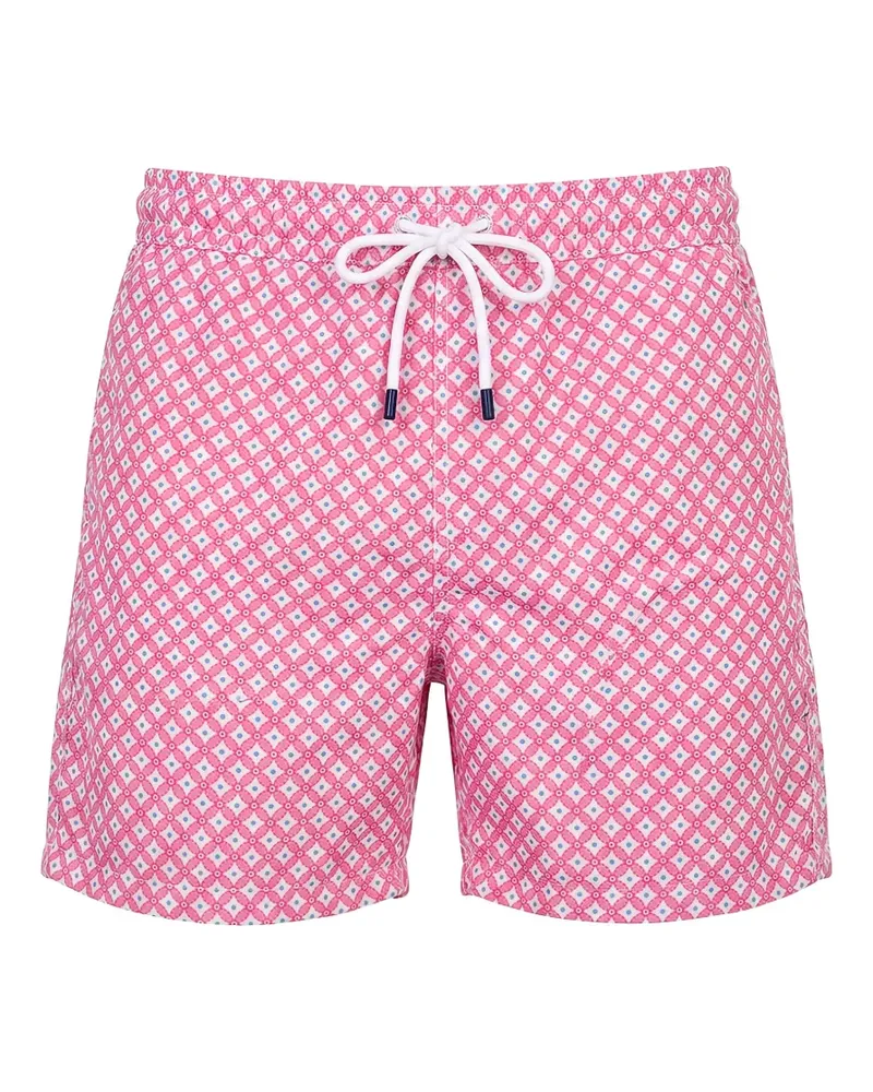 Fedeli Badeshorts mit geometrischem Print - Rosa Rosa