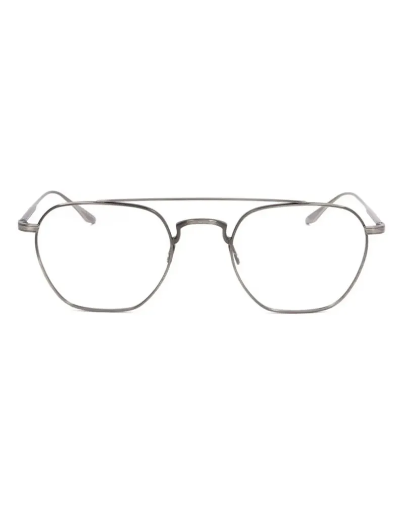 Barton Perreira Brille mit eckigem Gestell - Silber Silber