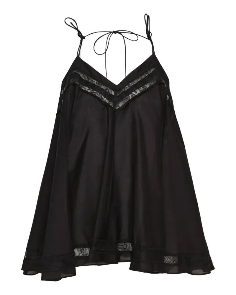 3.1 phillip lim lace-trim camisole top - Schwarz Schwarz