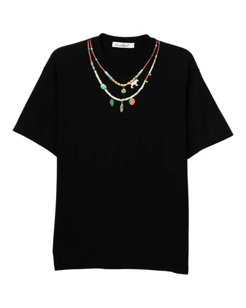 Undercover necklace-print T-shirt - Schwarz Schwarz