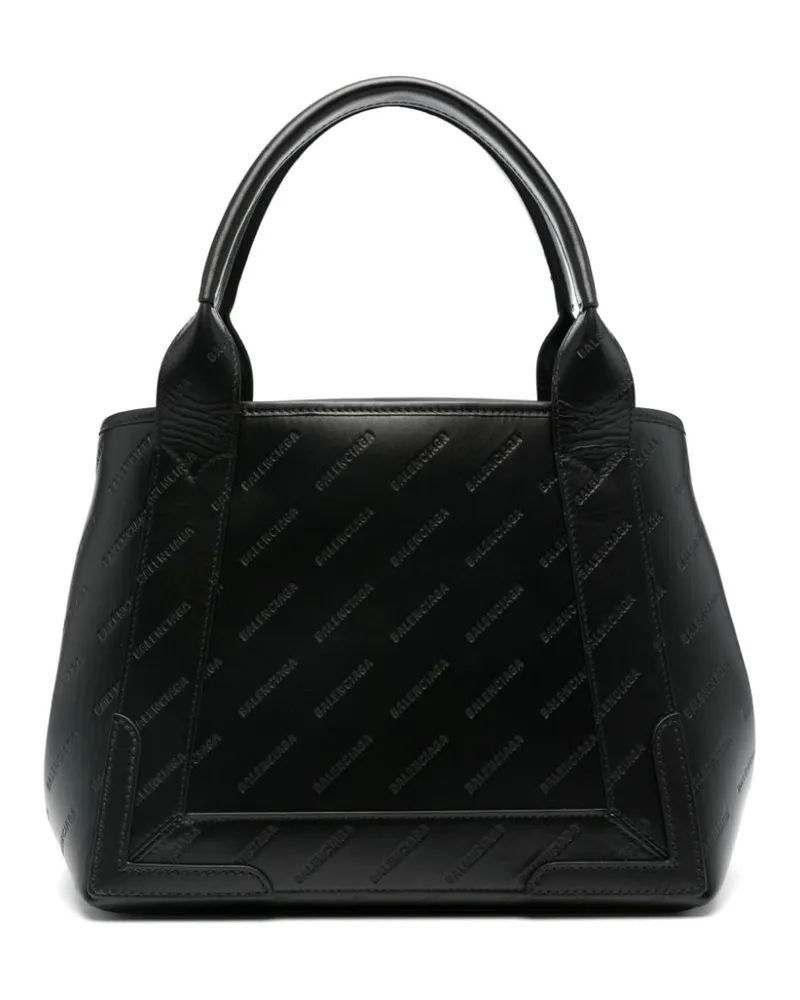 Balenciaga Shopper mit Logo-Prägung - Schwarz Schwarz