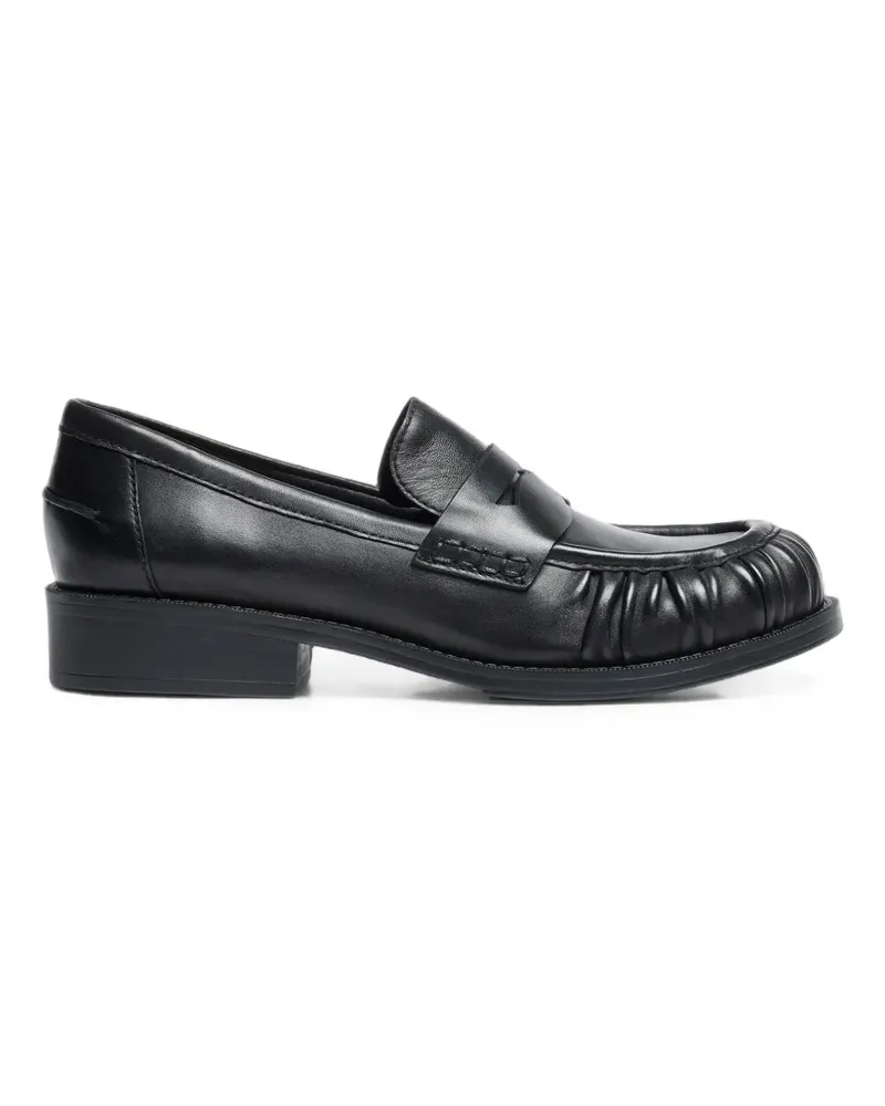 ash Geraffte Rusty Loafer - Schwarz Schwarz