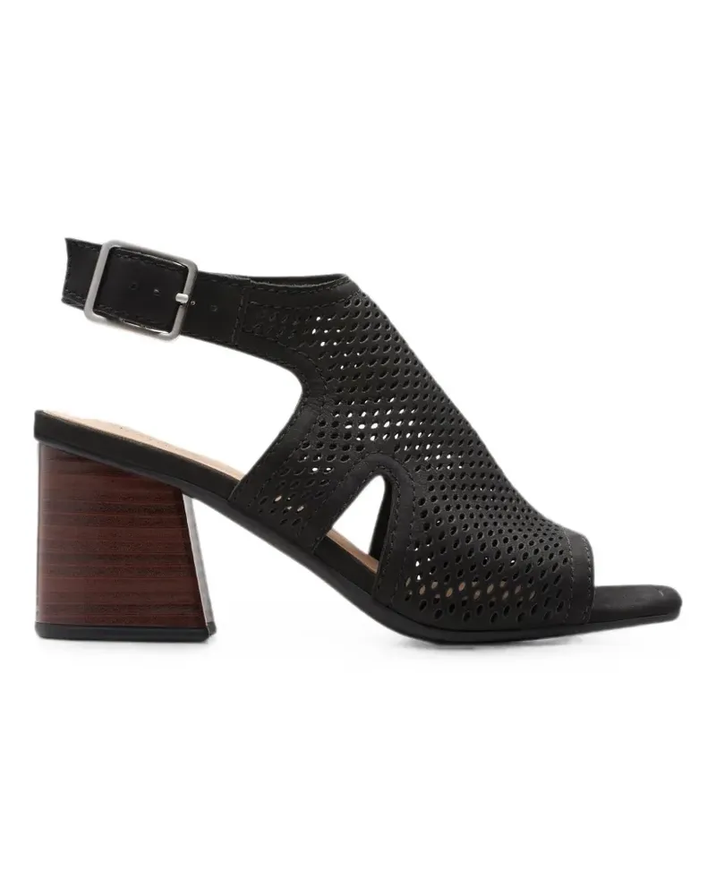 Clarks Perforierte Siara Flow Sandalen 65mm - Schwarz Schwarz