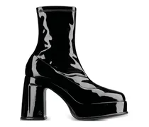 Hadi Plateau-Stiefeletten mit Blockabsatz - Schwarz