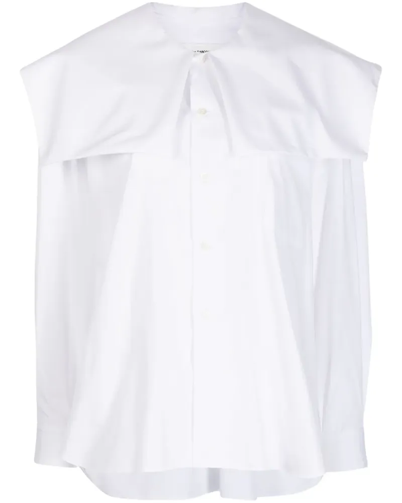 Comme des Garçons Hemd mit Bubikragen - Weiß Weiß
