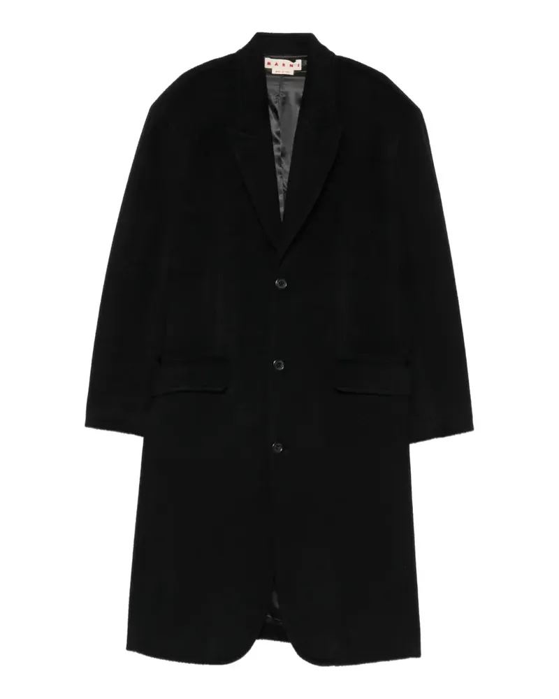 Marni single-breasted notched-lapels coat - Schwarz Schwarz