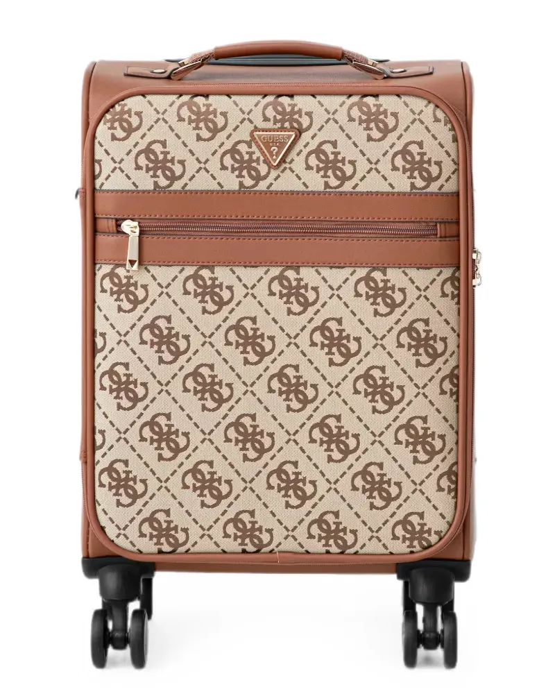 Guess Koffer mit Logo-Print - Braun Braun