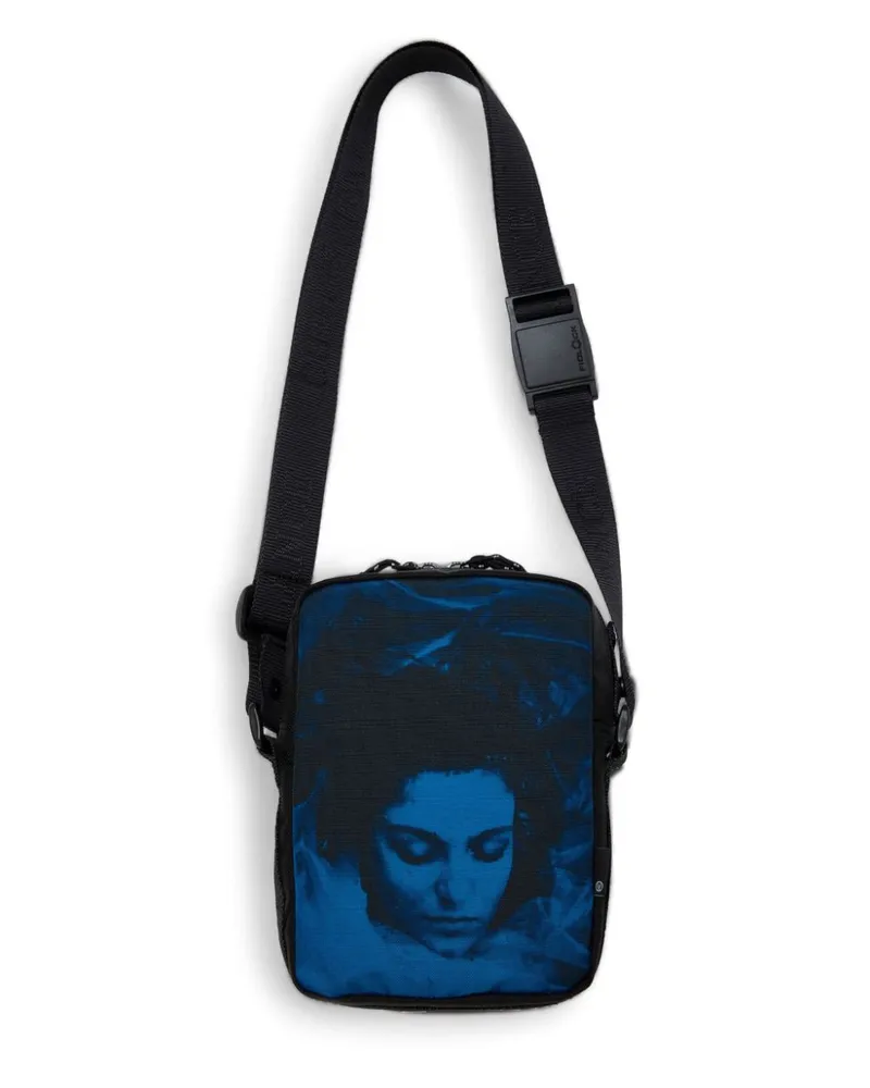 Undercover Kuriertasche mit grafischem Print Schwarz