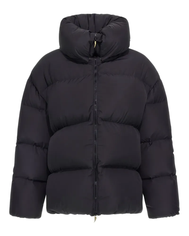 Roberto Cavalli high-collar puffer jacket - Schwarz Schwarz