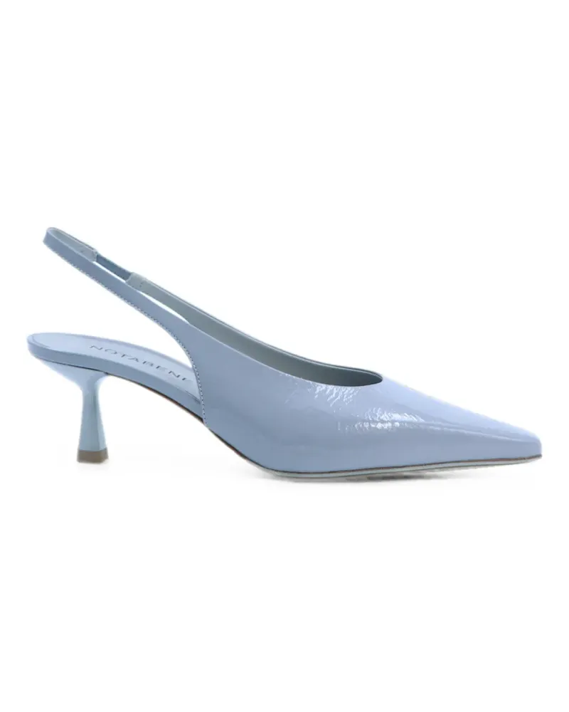 NOTABENE Emmely Slingback-Pumps aus Lackleder - Blau Blau