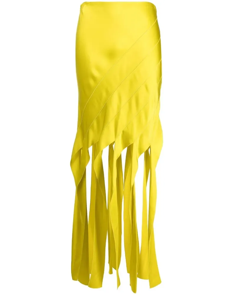 Stella McCartney Rock mit Satin-Finish - Gelb Gelb