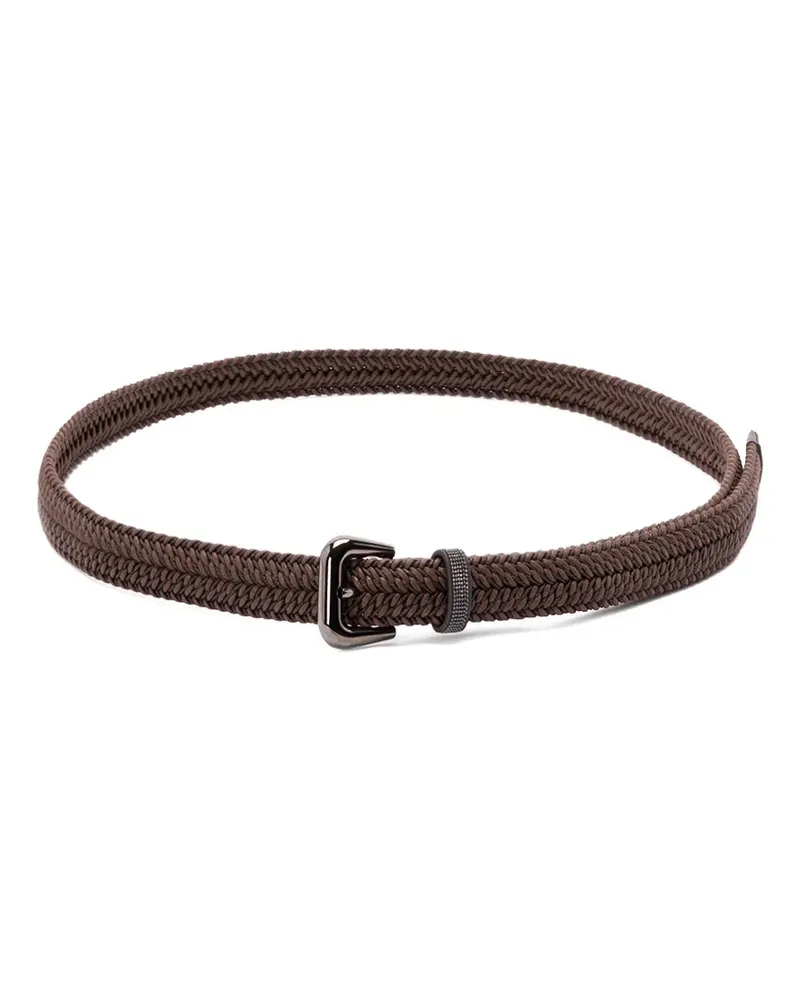 Brunello Cucinelli braided cotton belt - Braun Braun
