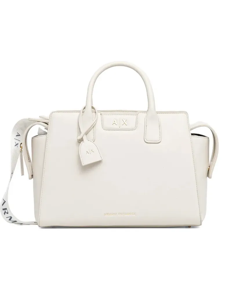 Armani Exchange zip-fastening tote bag - Weiß Weiß