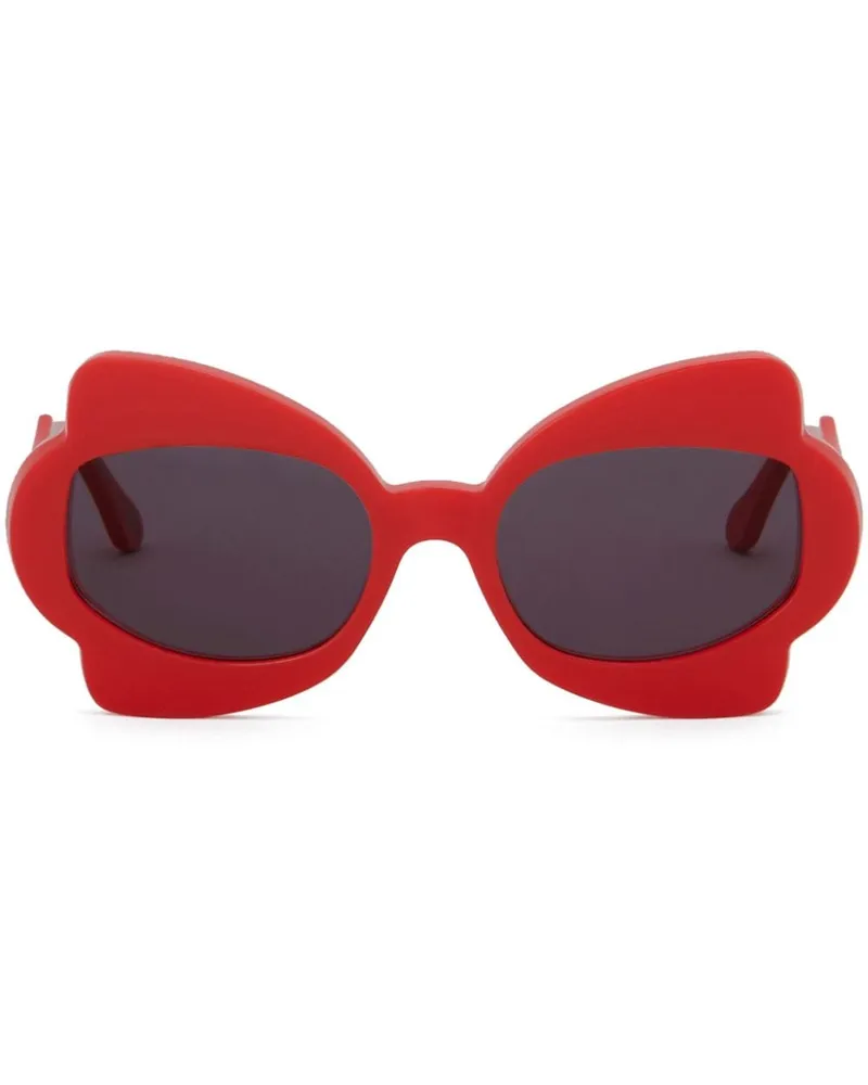 Marni Sonnenbrille mit Oversized-Gestell - Rot Rot