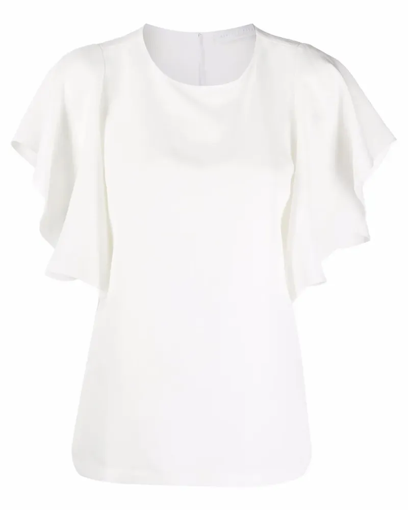 Fabiana Filippi Bluse mit Volant-Ärmeln - Weiß Weiß