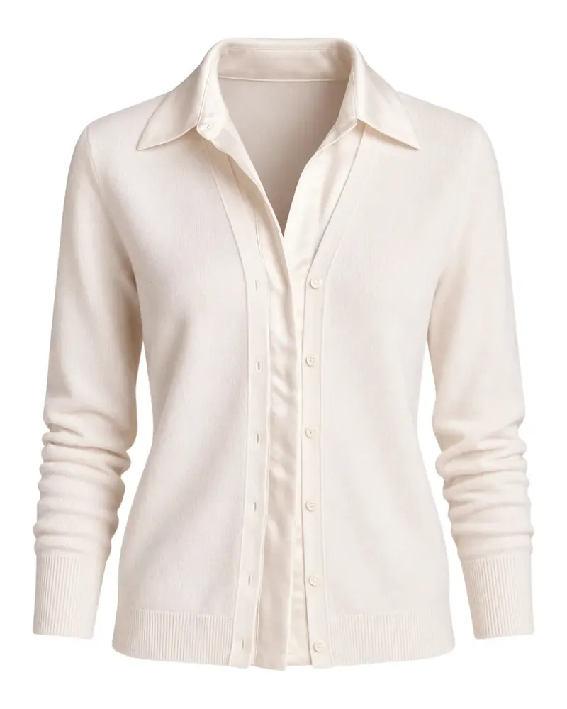 Vince Cardigan mit V-Ausschnitt - Nude Nude